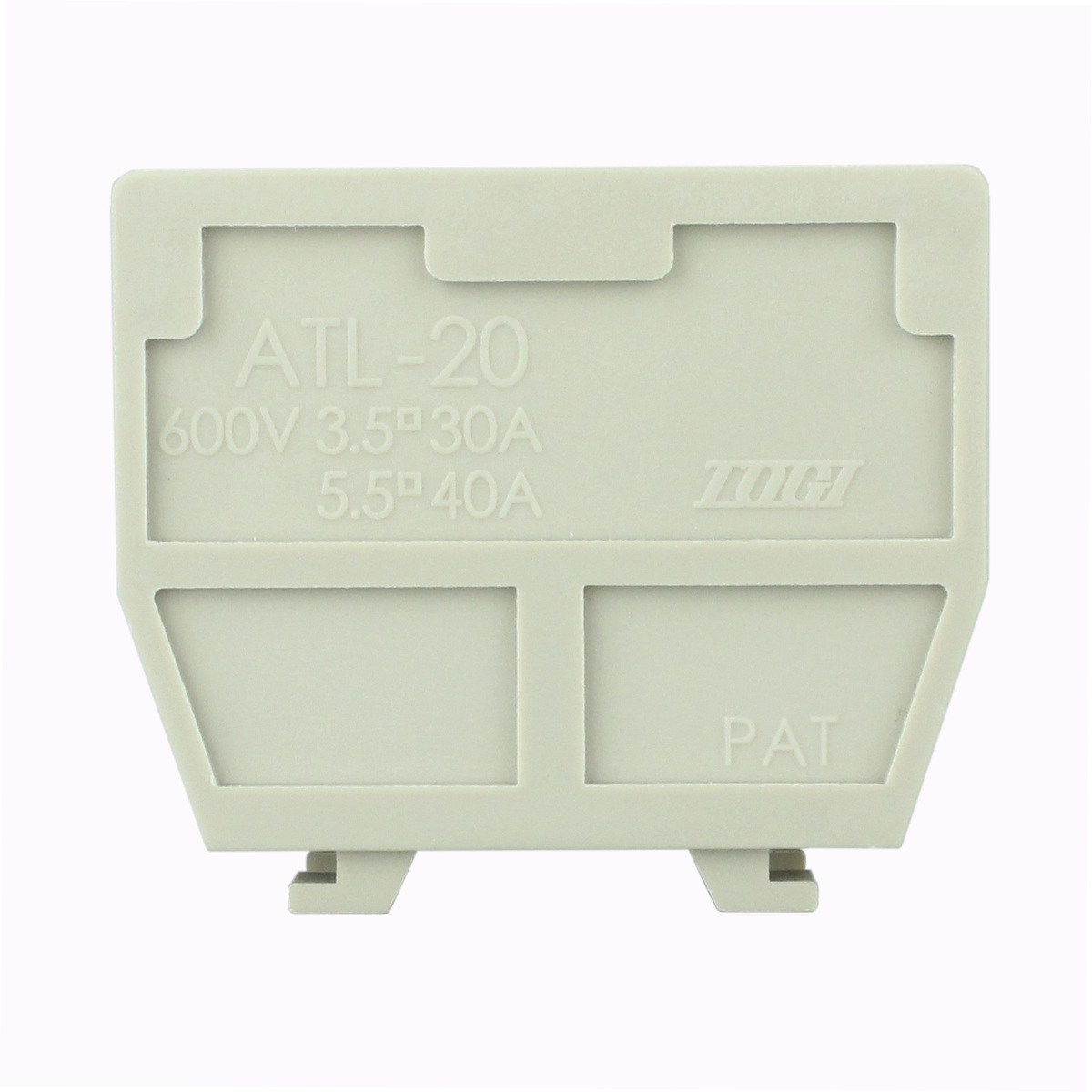 端子台 AT-G側板（レール取付型）シリーズ ATL-20G – 東洋技研